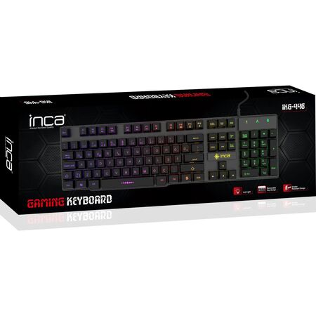 Inca IKG-446 Siyah Rainbow Efect Mekanik Hisli Oyuncu Q Klavye
