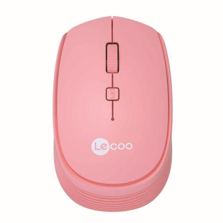 Lecoo WS202 Pembe Optik Kablosuz Mouse