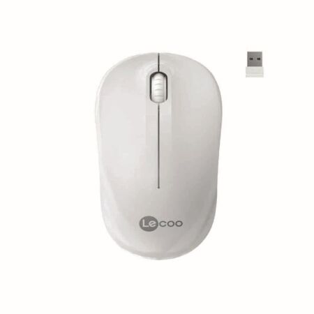 Lecoo WS206 Beyaz Optik Kablosuz Mouse