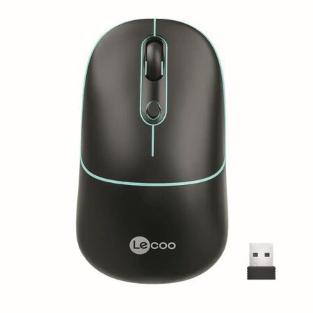 Lecoo WS210 Siyah Optik Kablosuz Mouse