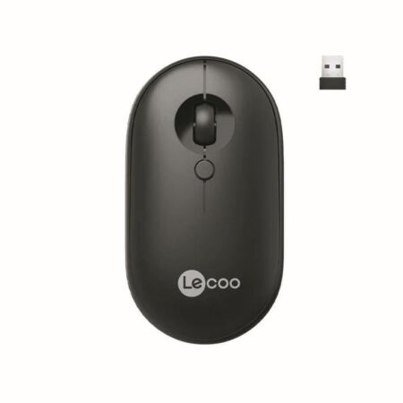 Lecoo WS212 Siyah Optik Kablosuz Mouse