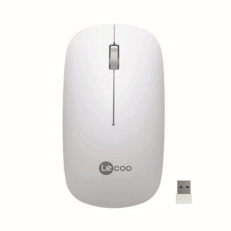 Lecoo WS214 Beyaz Optik Kablosuz Mouse