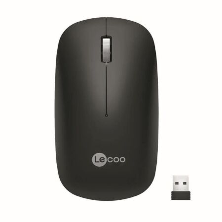 Lecoo WS214 Siyah Optik Kablosuz Mouse