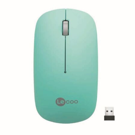 Lecoo WS214 Turkuaz Optik Kablosuz Mouse
