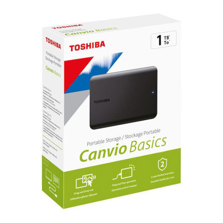 Toshiba Canvio Basics HDTB510EK3 1 TB 2.5 inç USB 3.2 Taşınabilir Disk