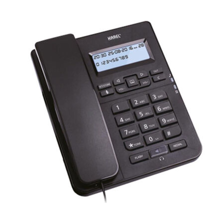 Karel TM145 Kablolu Telefon Siyah