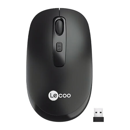 Lecoo WS205 Siyah Optik Kablosuz Mouse
