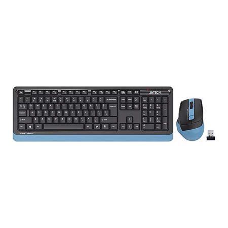 A4 Tech FG1035 Siyah Mavi Kablosuz Q Klavye Mouse Seti