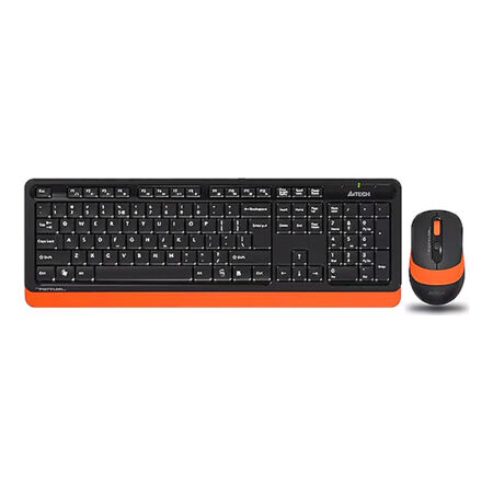 A4 Tech FG1010 Siyah Turuncu Kablosuz Q Klavye Mouse Seti