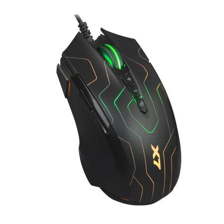 A4 Tech X89 Oscar X7 Neon Maze Siyah Optik Kablolu Oyuncu Mouse