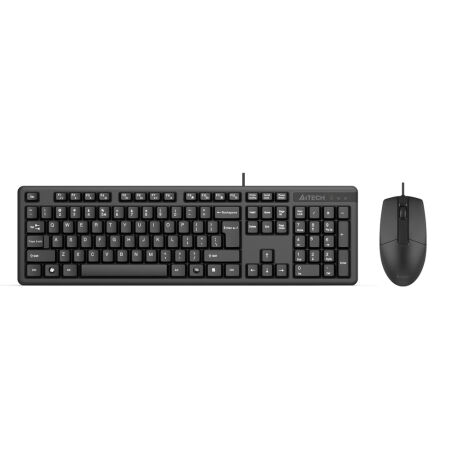 A4 Tech KR-3330 Siyah Kablolu Q Klavye Mouse Seti