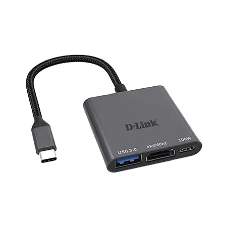 D-Link DUB-C103 USB Type-C to HDMI 4K ve USB 3.0 Çoklayıcı Adaptör
