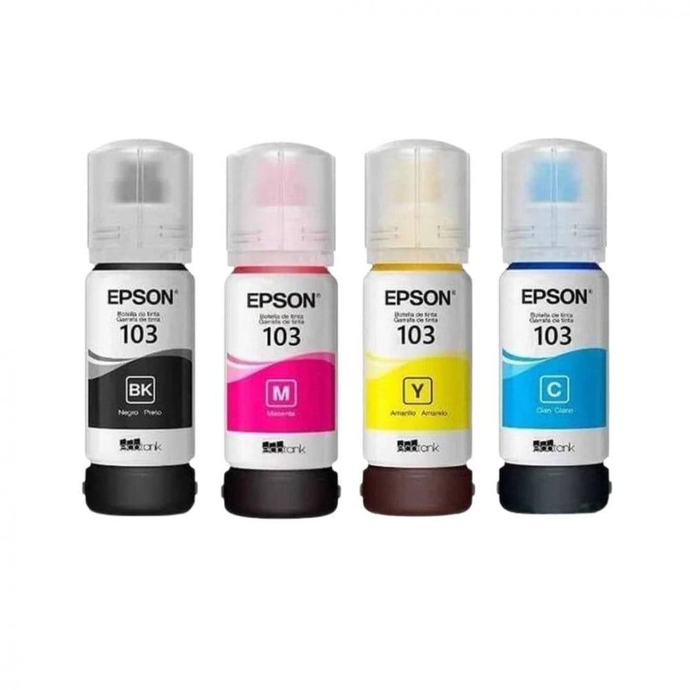 Epson renkli mürekkep şişeleri