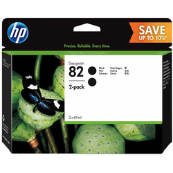 HP 82-P2V34A Siyah Orijinal Kartuş 2Li Paket