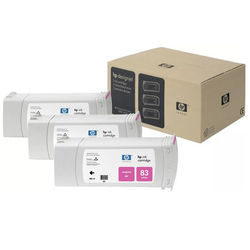 HP 83-C5074A Kırmızı Orijinal Kartuş 3Lü Paket