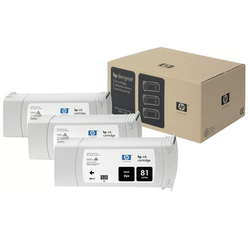HP 81-C5066A Siyah Orijinal Kartuş 3Lü Paket