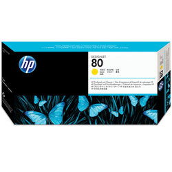 HP 80-C4823A Orijinal Sarı Baskı Kafası ve Kafa Temizleyici