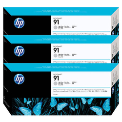 HP 91-C9482A Açık Gri Orijinal Kartuş 3Lü Paket