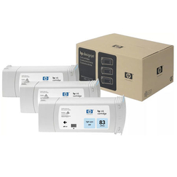 HP 83-C5076A Açık Mavi Orijinal Kartuş 3Lü Paket